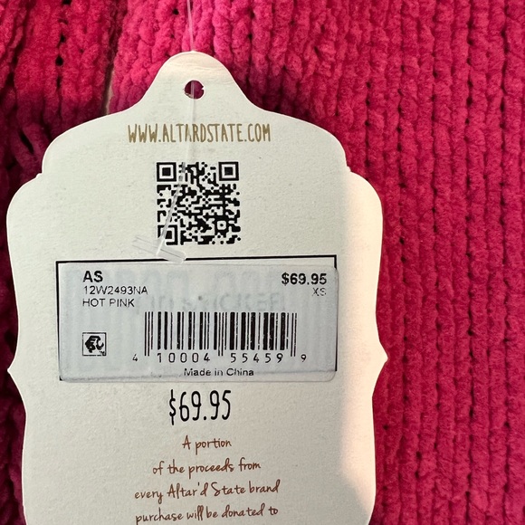 Altar’d State Sweater - XS Hot Pink - Picture 7 of 7